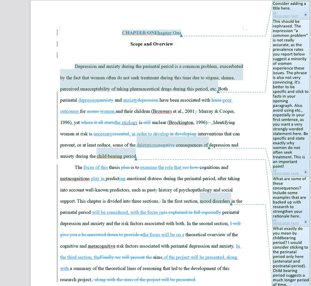 thesis format in apa style